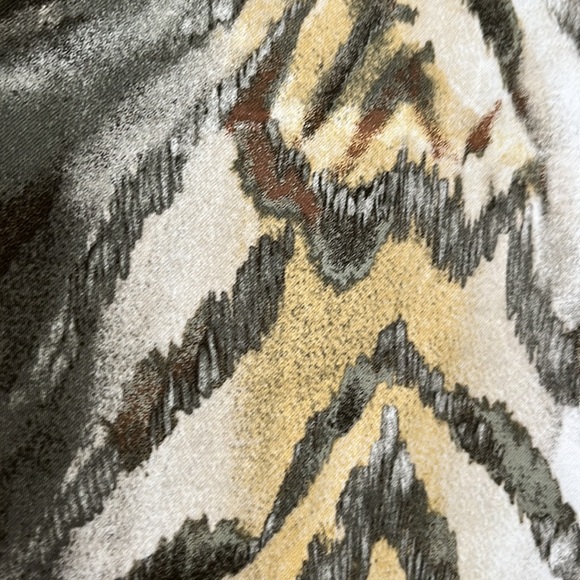 Chico’s Animal Print Green Gray Lightweight Blazer Jacket, Size XL - Picture 11 of 14